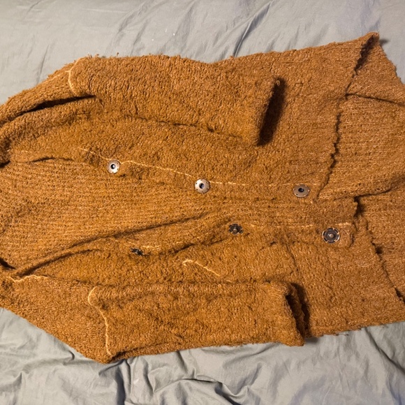 Free People boucle sweater in rust - Small - Picture 4 of 5